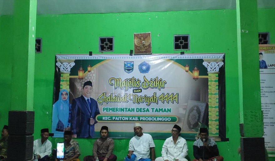 Majlis Dzikir dan Sholawat Nariyah 4444 di Desa Taman: Menguatkan Kebersamaan dan Spiritualitas Warga